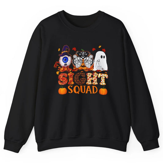 Optometrist Halloween Sight Squad Witch Pumpkin Optician Unisex Crewneck Sweatshirt