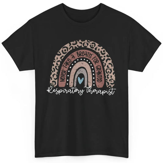 Retro Respiratory Therapy Rainbow Respiratory Therapist Gift Classic Unisex T-Shirt