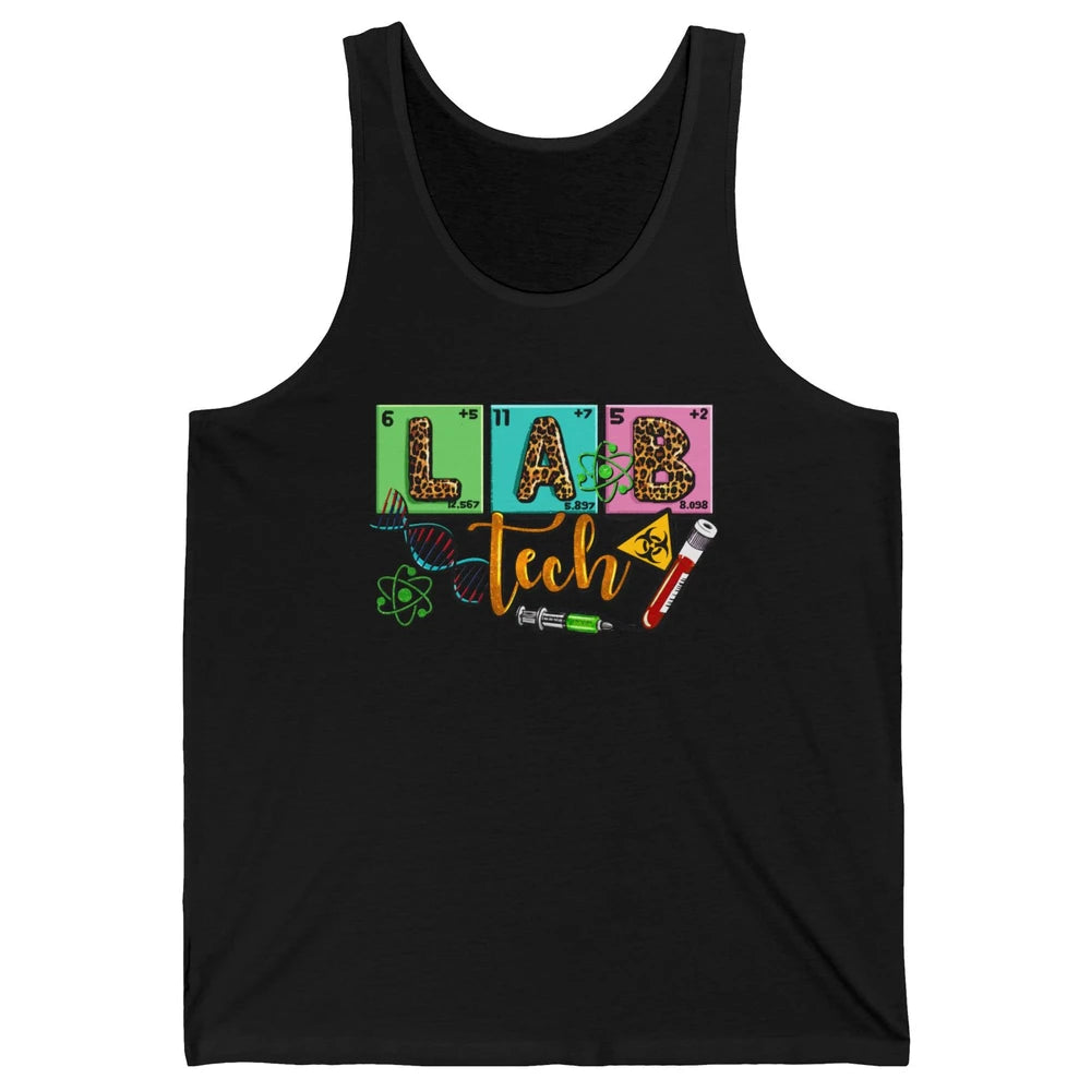 Peace Love Lab Tech Laboratory Technician Medical Lab Gift Unisex Jersey Tank