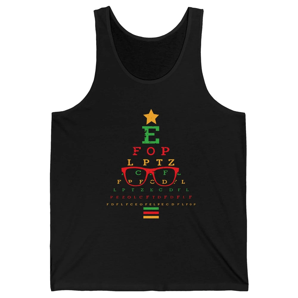 Optometrist Christmas Tree Optometry Symbols Optician Gift Unisex Jersey Tank