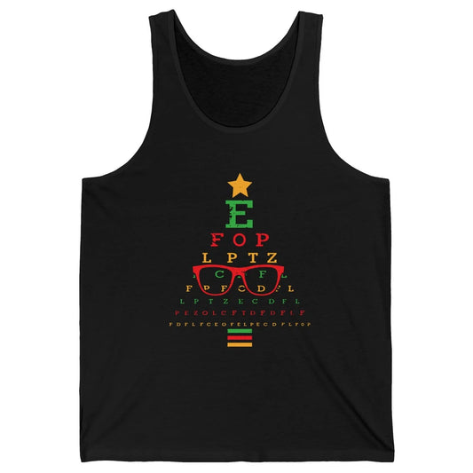 Optometrist Christmas Tree Optometry Symbols Optician Gift Unisex Jersey Tank