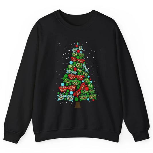 Optician Christmas Funny Xmas Tree Eyeglasses Optometrist Unisex Crewneck Sweatshirt
