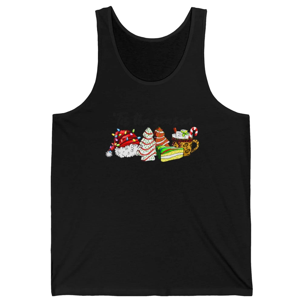 Funny Christmas Tree Tis The Season Cakes Parody Baking Gift Unisex Jersey Tank