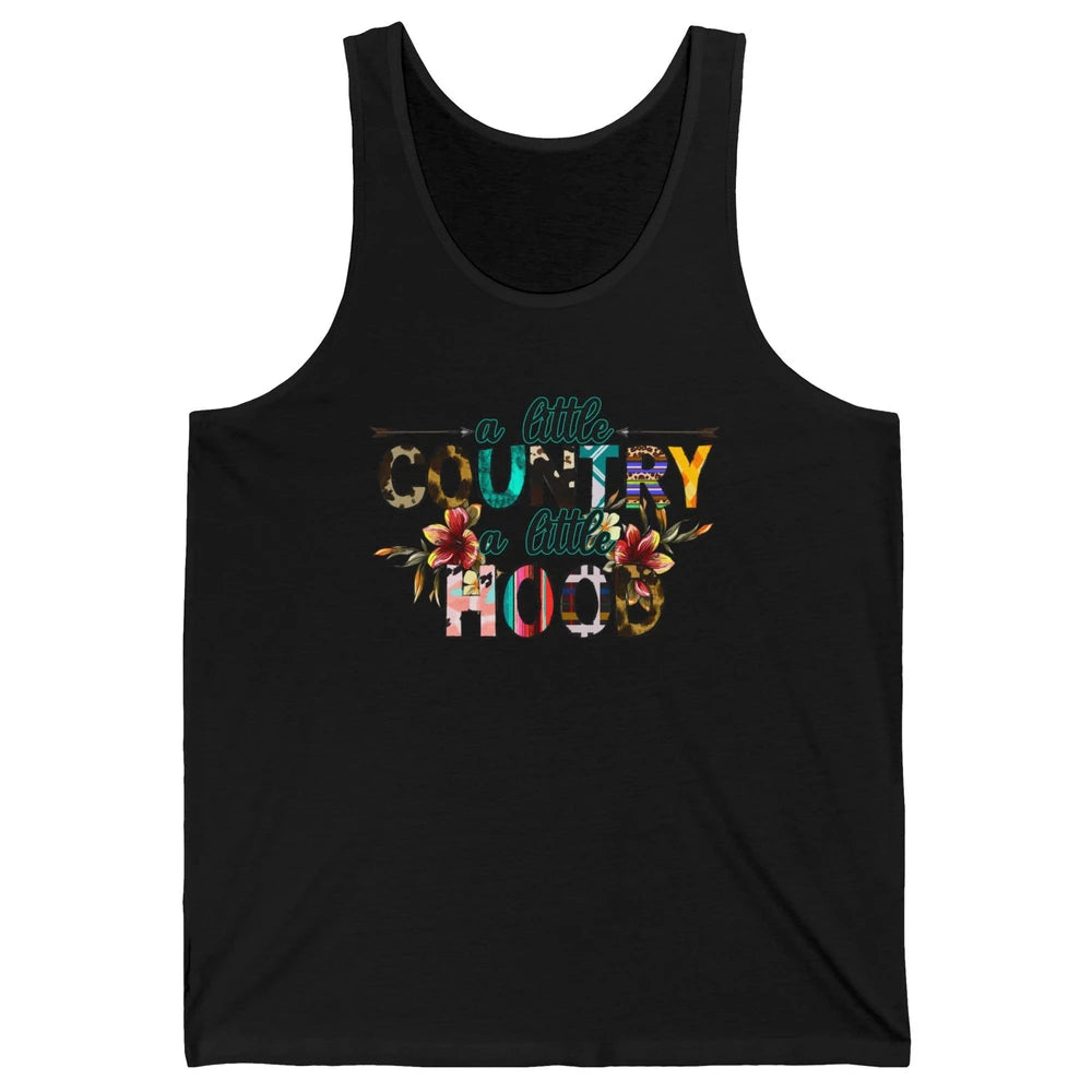 A Little Hood A Little Country Turquoise Western Country Unisex Jersey Tank