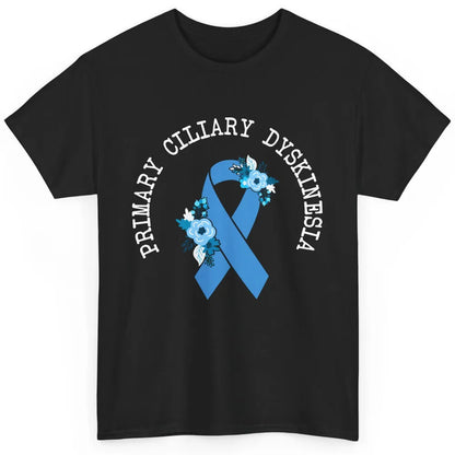 Primary Ciliary Dyskinesia Blue Ribbon Respiratory Diseases Classic Unisex T-Shirt