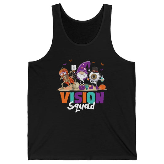 Optometrist Halloween Vision Squad Gnome Pumpkin Optician Unisex Jersey Tank