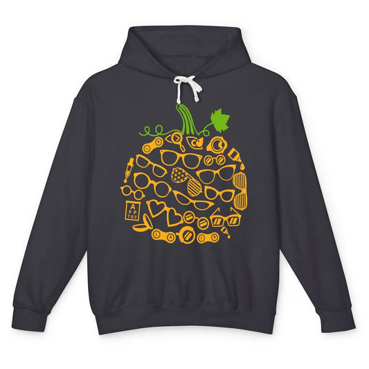 Optometry Glasses Pumpkin Halloween Optometrist Optician Unisex Lightweight Hoodie