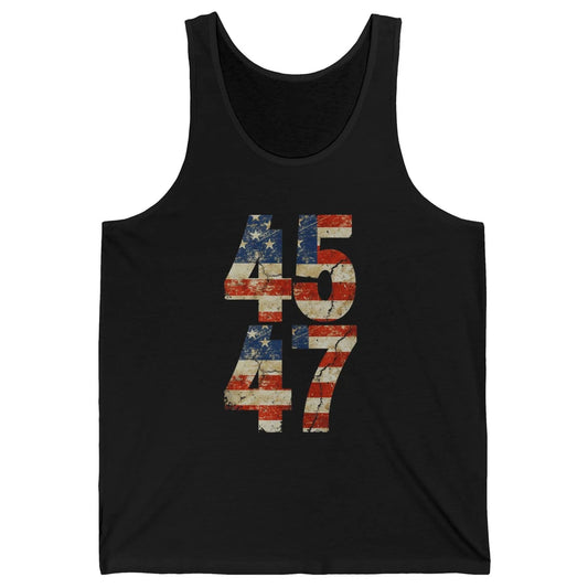Retro 45 47 Vote Donald Trump Save America Again Republican Unisex Jersey Tank