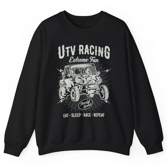 Retro Fun UTV Racing Limit Mud Riding Dirt SXS Rider Offroad Unisex Crewneck Sweatshirt