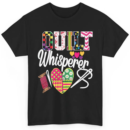 Retro Quilt Whisperer Quilting Life Sewing Life Quilt Lovers Classic Unisex T-Shirt