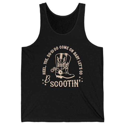 Retro Cowboy Come On Boot Scootin' Boogie Western Country Unisex Jersey Tank