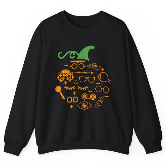 Optometry Glasses Pumpkin Halloween Optometrist Optician Unisex Crewneck Sweatshirt