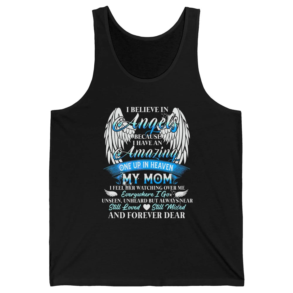 My Mom In Heaven Angel Wings Mother Memories Forever Love Unisex Jersey Tank