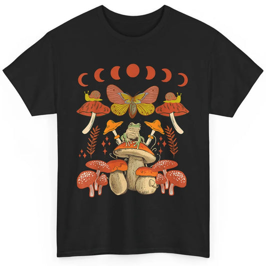 Moon Dark Frog Butterfly Mushroom Cottagecore Snail Vintage Classic Unisex T-Shirt