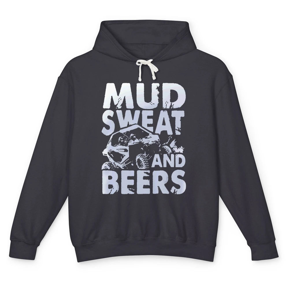 Mud Sweat And Beer Racing Rider UTV Retro ATV SXS Offroad Unisex Lightweight Hoodie
