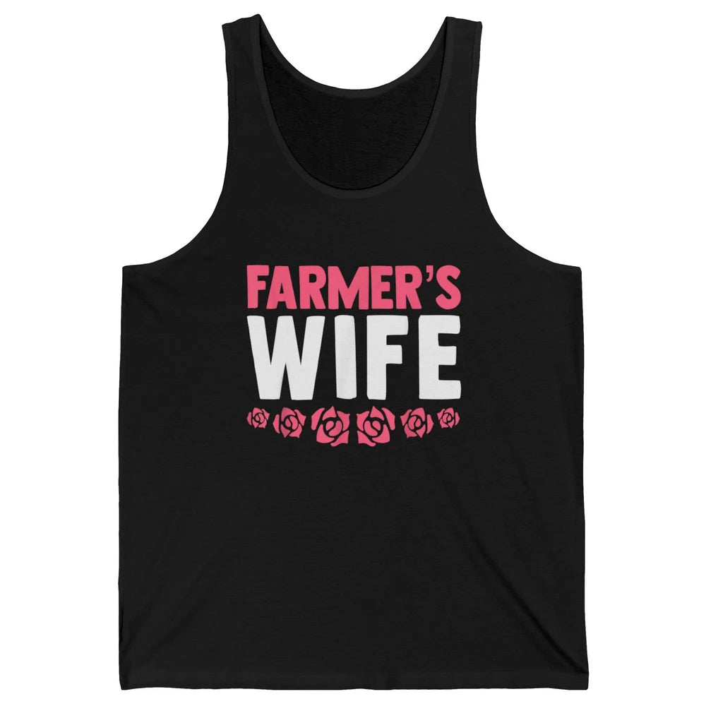 Retro Farmer Wife Funny Farm Lovers Farming Women Western Unisex Jersey Tank