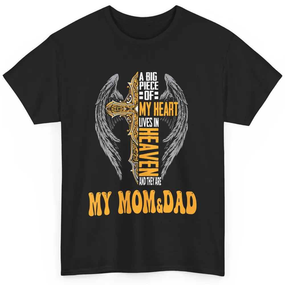 Parents Heaven Dad And Mom In Heaven Angel Cross Guardian Classic Unisex T-Shirt