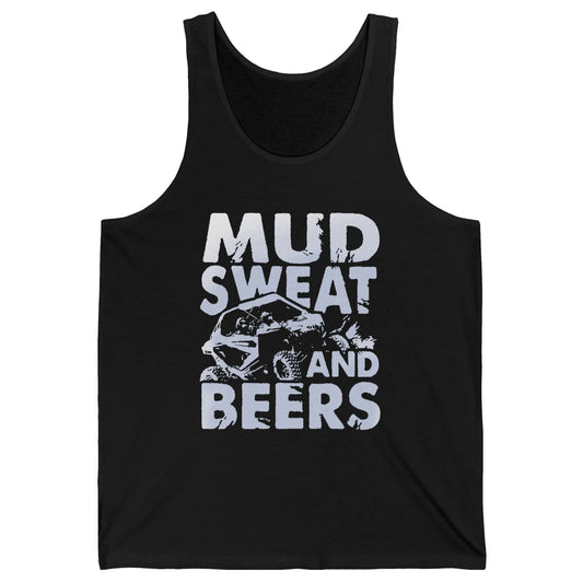 Retro Mud Sweat And Beers UTV ATV Rider 4 Wheel SXS Offroad Unisex Jersey Tank