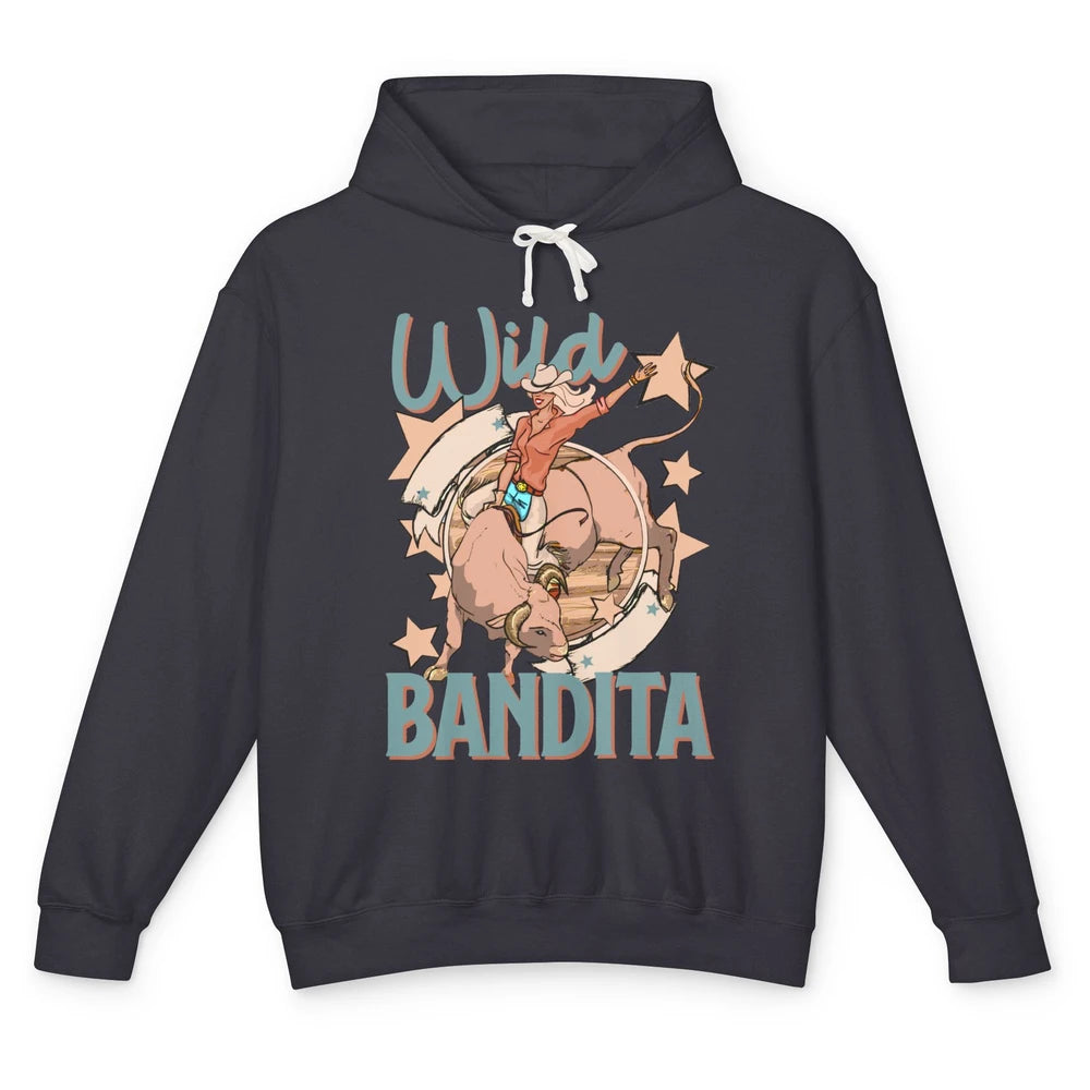 Retro Cowgirl Wild Bandita Western Country Cowboy Wild West Unisex Lightweight Hoodie