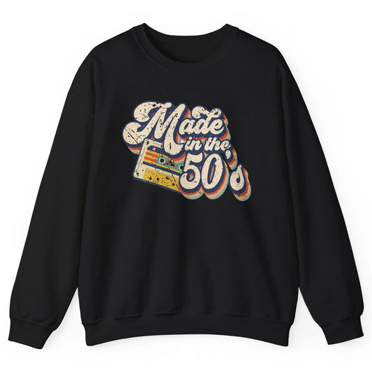 Retro Cassette Made In The 50's 1950s Born Birthday Day Gift Unisex Crewneck Sweatshirt