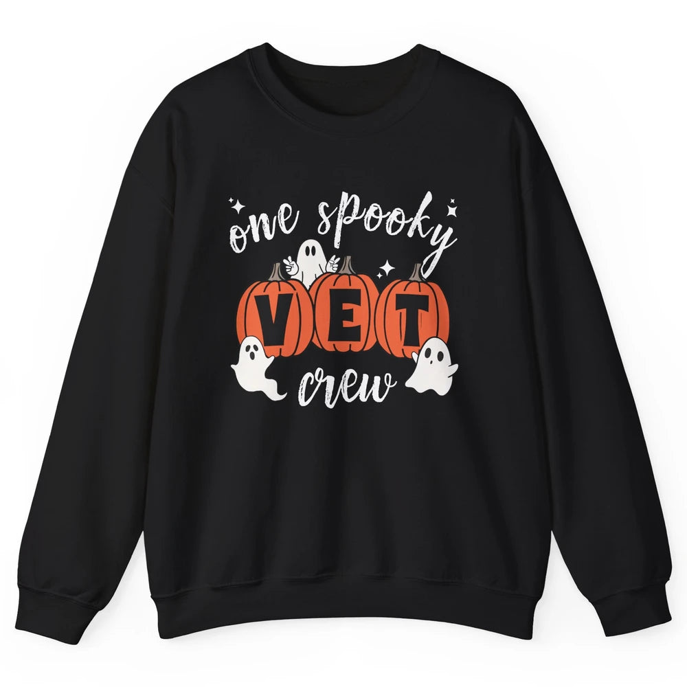 One Spooky Veterinarian Vet Squad Halloween Vet Tech Nurse Unisex Crewneck Sweatshirt