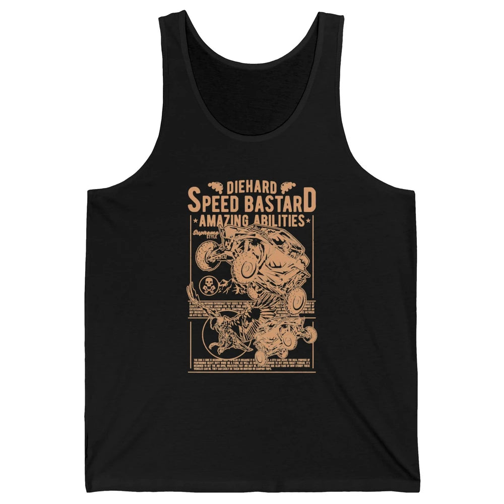 Retro ATV Speed Ride Mud Riding Dirt UTV SXS Rider Offroad Unisex Jersey Tank