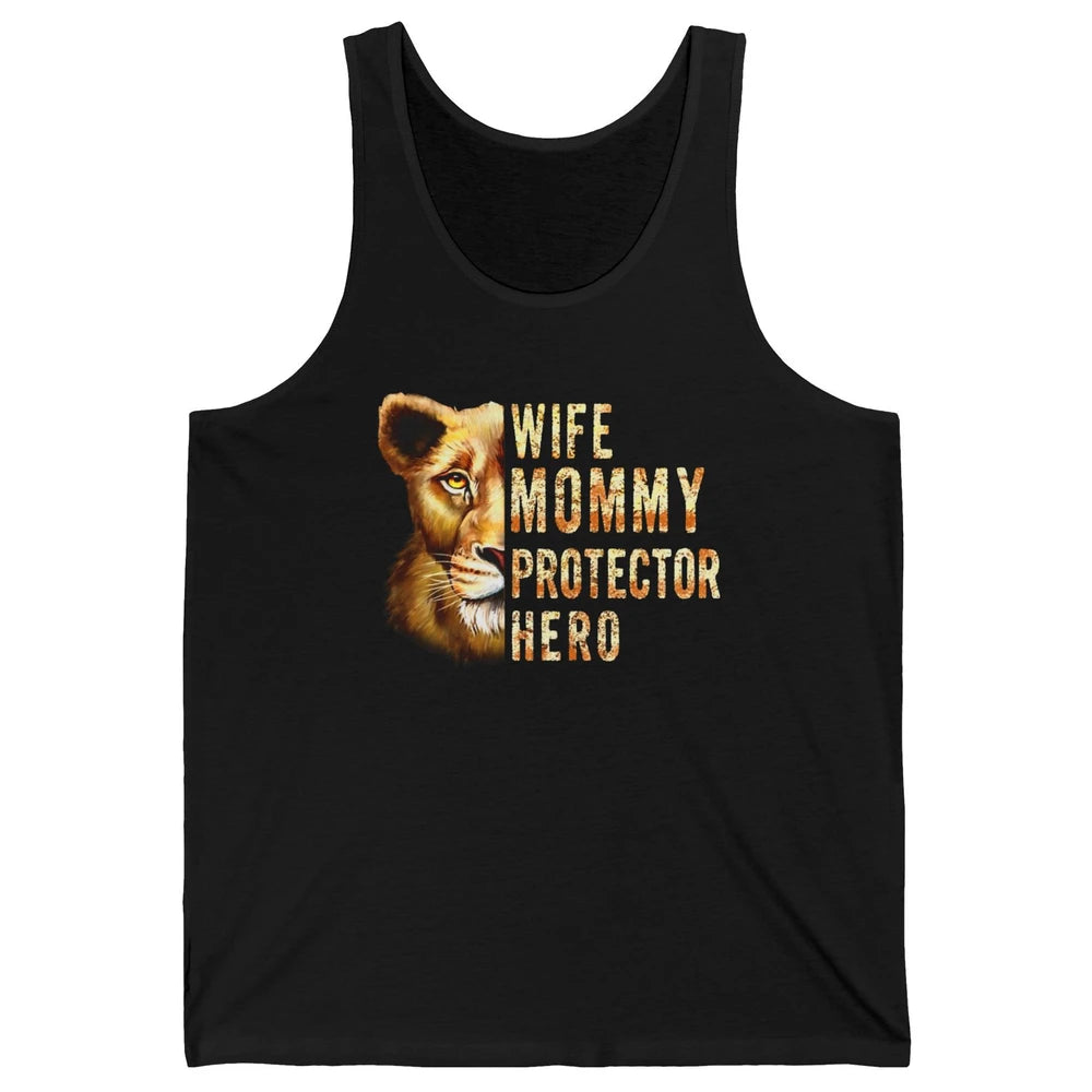 Retro Mommy Lion Queen Wife Mom Protector Hero Mothers Day Unisex Jersey Tank