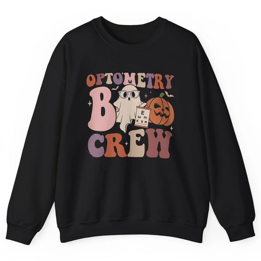Optometry Boo Crew Halloween Ophthalmic Tech Optometrist Unisex Crewneck Sweatshirt