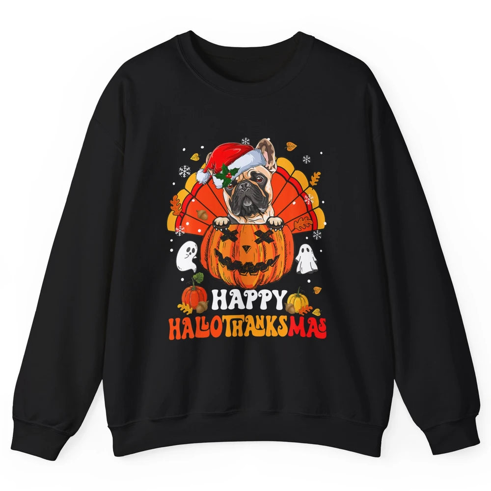 Mummy French Bulldog Dog Witch Happy Halloween Spooky Season Unisex Crewneck Sweatshirt