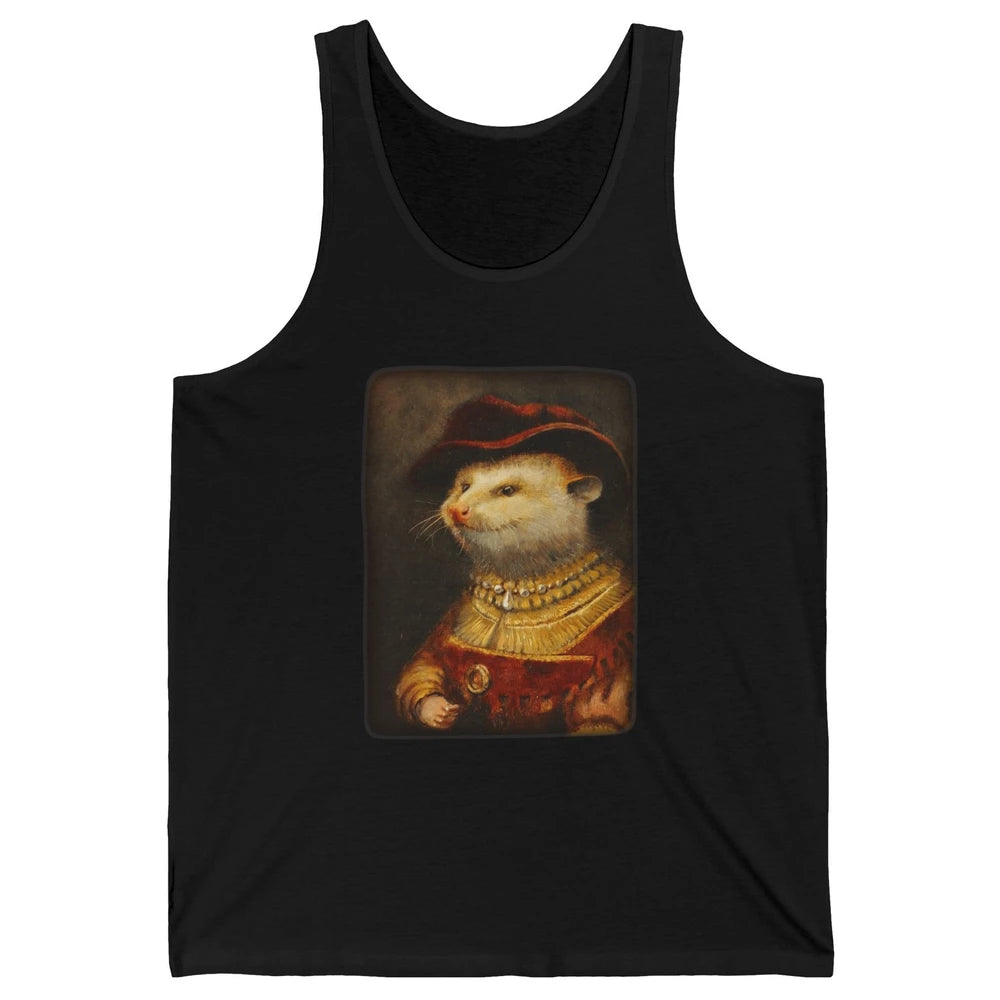 Retro Noble Opossum Young Gallant Western Opossum Art Unisex Jersey Tank