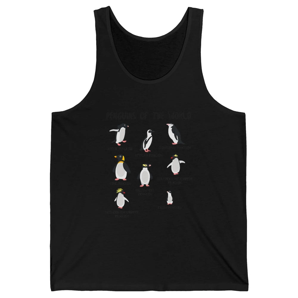 Penguins Of World With Headband Baby Penguins Wild Animal Unisex Jersey Tank