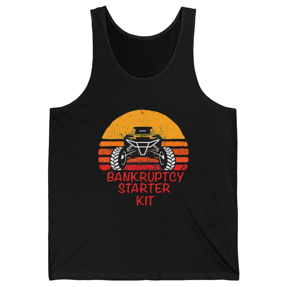 Retro Bankruptcy Starter Kit Mud Ride UTV SXS Offroad Racer Unisex Jersey Tank