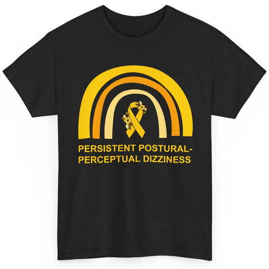 Persistent Postural-perceptual Dizziness PPPD Yellow Rainbow Classic Unisex T-Shirt