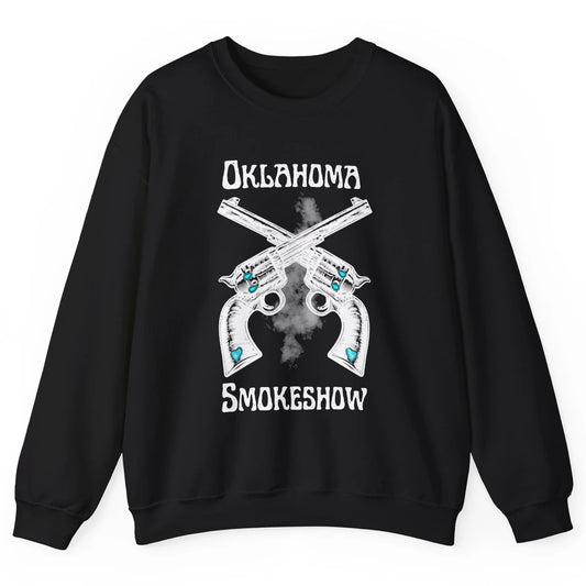 Retro Cowgirl Oklahoma Smokeshow Western Country Small Town Unisex Crewneck Sweatshirt