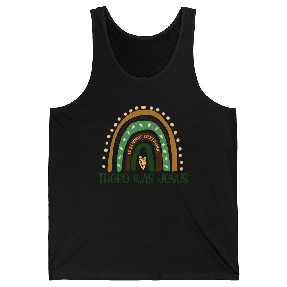 Retro Rainbow In Every Minute There Was Jesus Christian Gift Unisex Jersey Tank