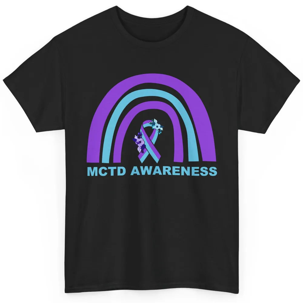 Mixed Connective Tissue Disease Awareness MCTD Floral Ribbon Classic Unisex T-Shirt