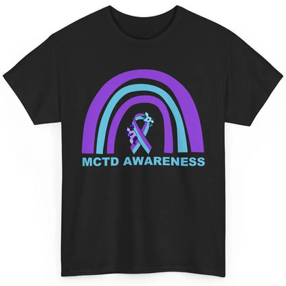 Mixed Connective Tissue Disease Awareness MCTD Floral Ribbon Classic Unisex T-Shirt
