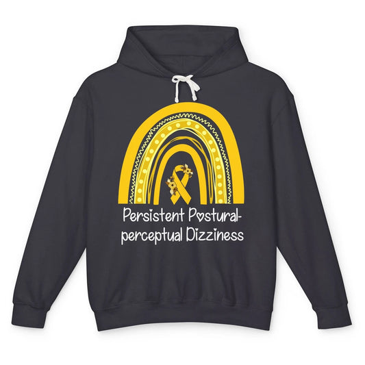 Persistent Postural-perceptual Dizziness PPPD Yellow Rainbow Unisex Lightweight Hoodie