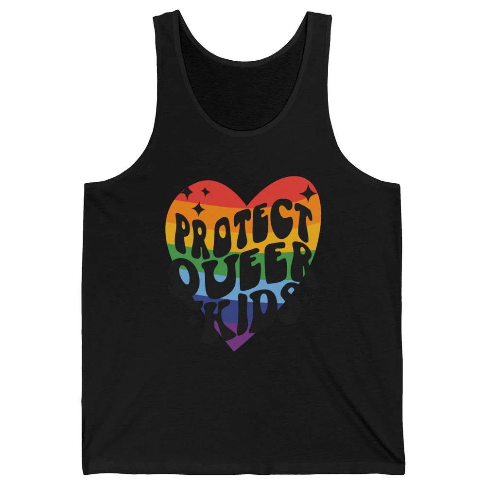 Protect Queer Kids Protect Trans Youth LGBT Gay Pride Ally Unisex Jersey Tank