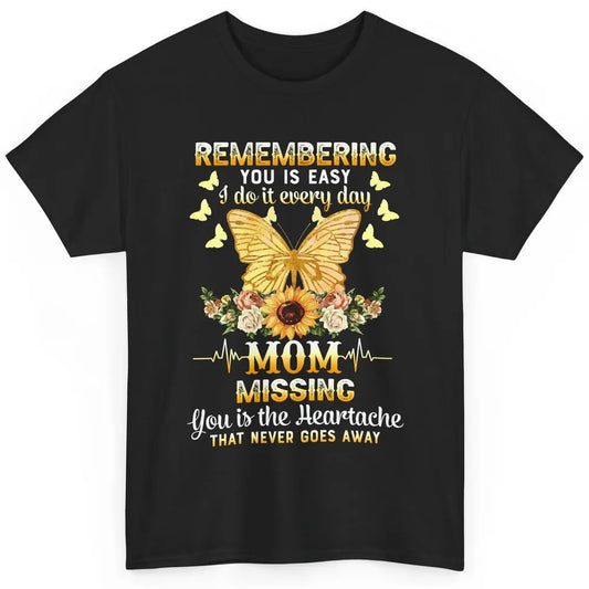 Mother In Heaven Missing You Is The Heartache Loving Memory Classic Unisex T-Shirt