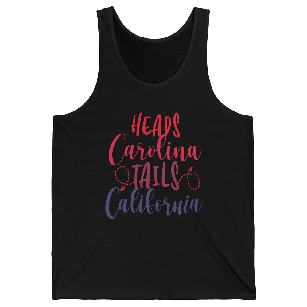 Heads Carolina Tail California Western Summer Beach Paradise Unisex Jersey Tank