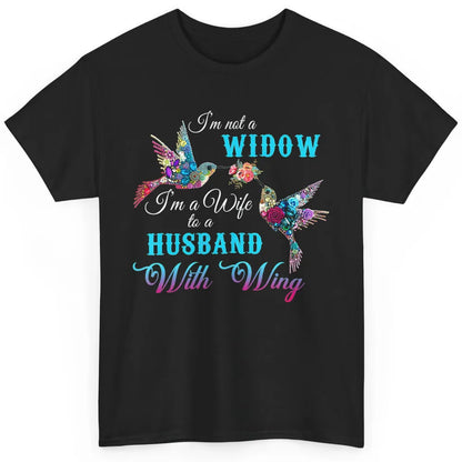 Not Widow Wife Of Husband In Heaven Angel With Wings Birds Classic Unisex T-Shirt