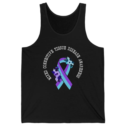 Mixed Connective Tissue Disease Awareness MCTD Floral Ribbon Unisex Jersey Tank