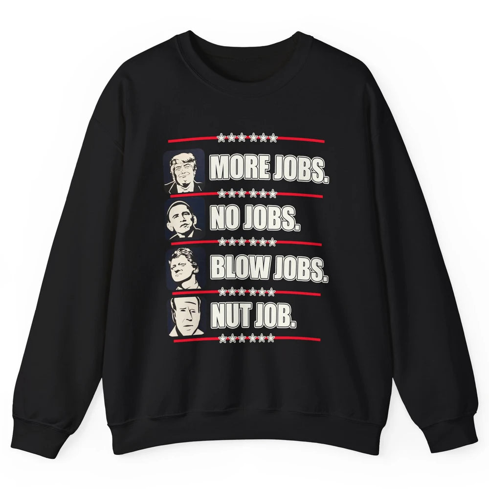 Presidents Vote Trump Anti Biden Obama Clinton Funny Choice Unisex Crewneck Sweatshirt