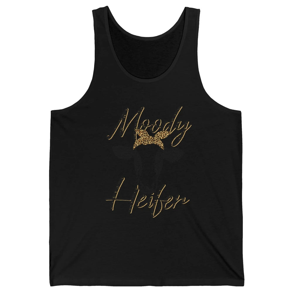 Funny Heifer Retro Bandana Moody Heifer Farmer Cow Lovers Unisex Jersey Tank
