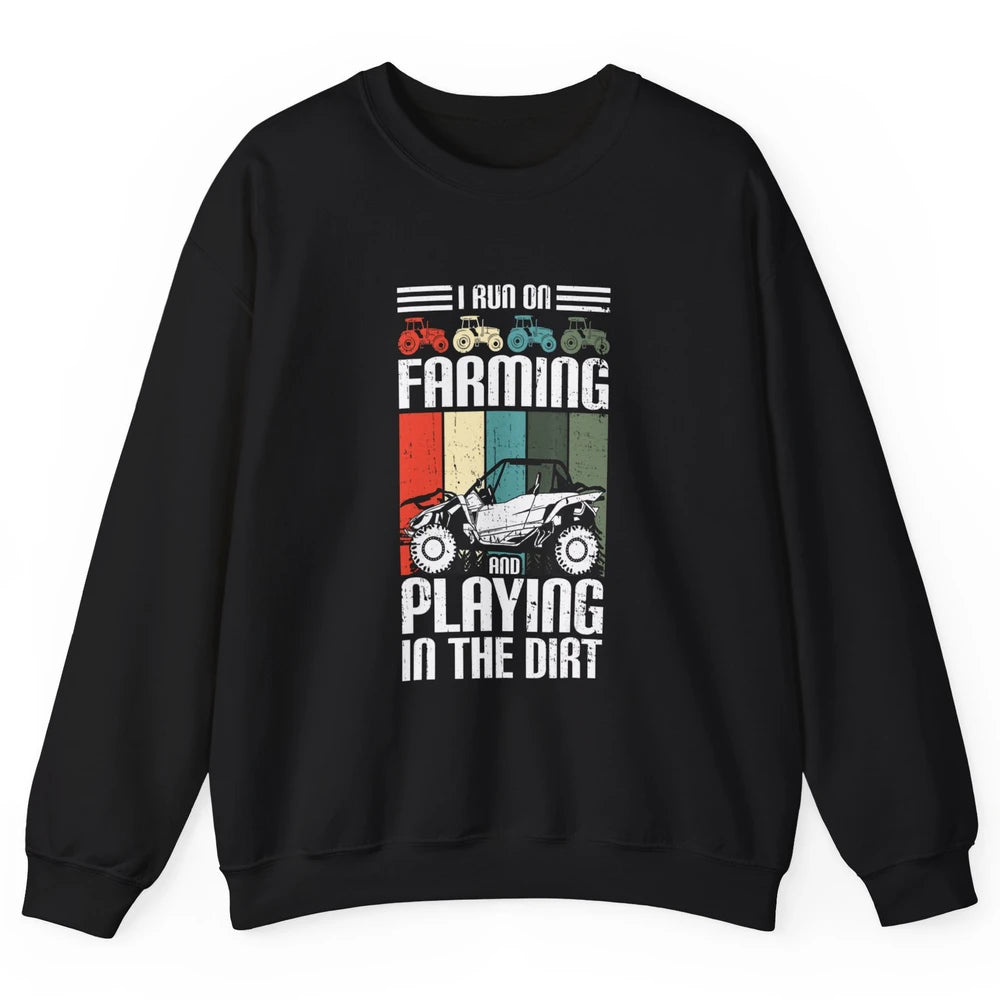 Retro Play In Dirt UTV Mud Riding Dirty SXS Rider Offroad Unisex Crewneck Sweatshirt