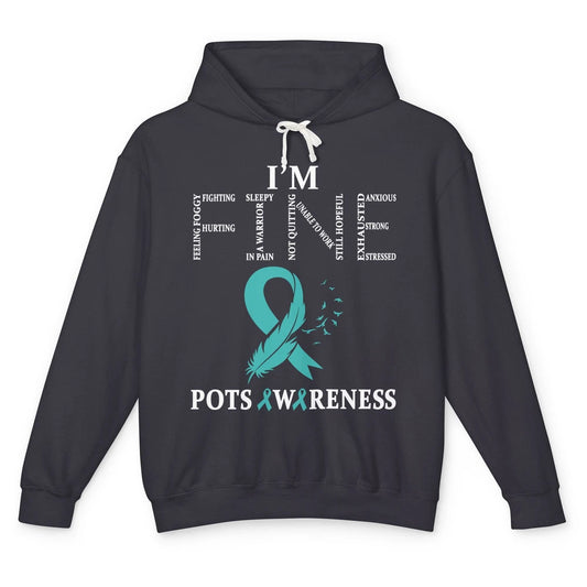 I'm Fine POTS Awareness Tachycardia Syndrome Survivor Unisex Lightweight Hoodie