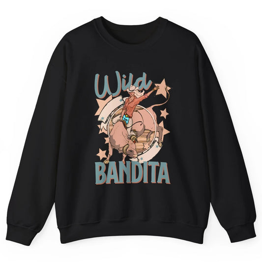 Retro Cowgirl Wild Bandita Western Country Cowboy Wild West Unisex Crewneck Sweatshirt