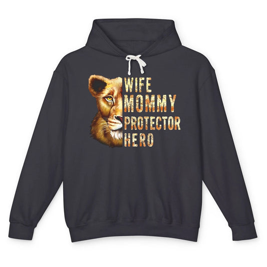 Retro Mommy Lion Queen Wife Mom Protector Hero Mothers Day Unisex Lightweight Hoodie