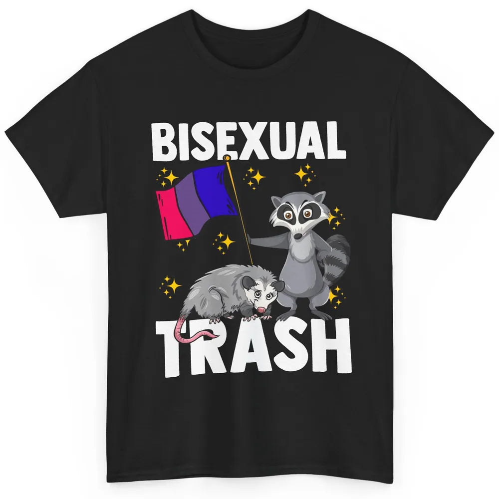 Raccoon LGBT Bisexual Trash Funny Flag Pride Animal Lovers Classic Unisex T-Shirt